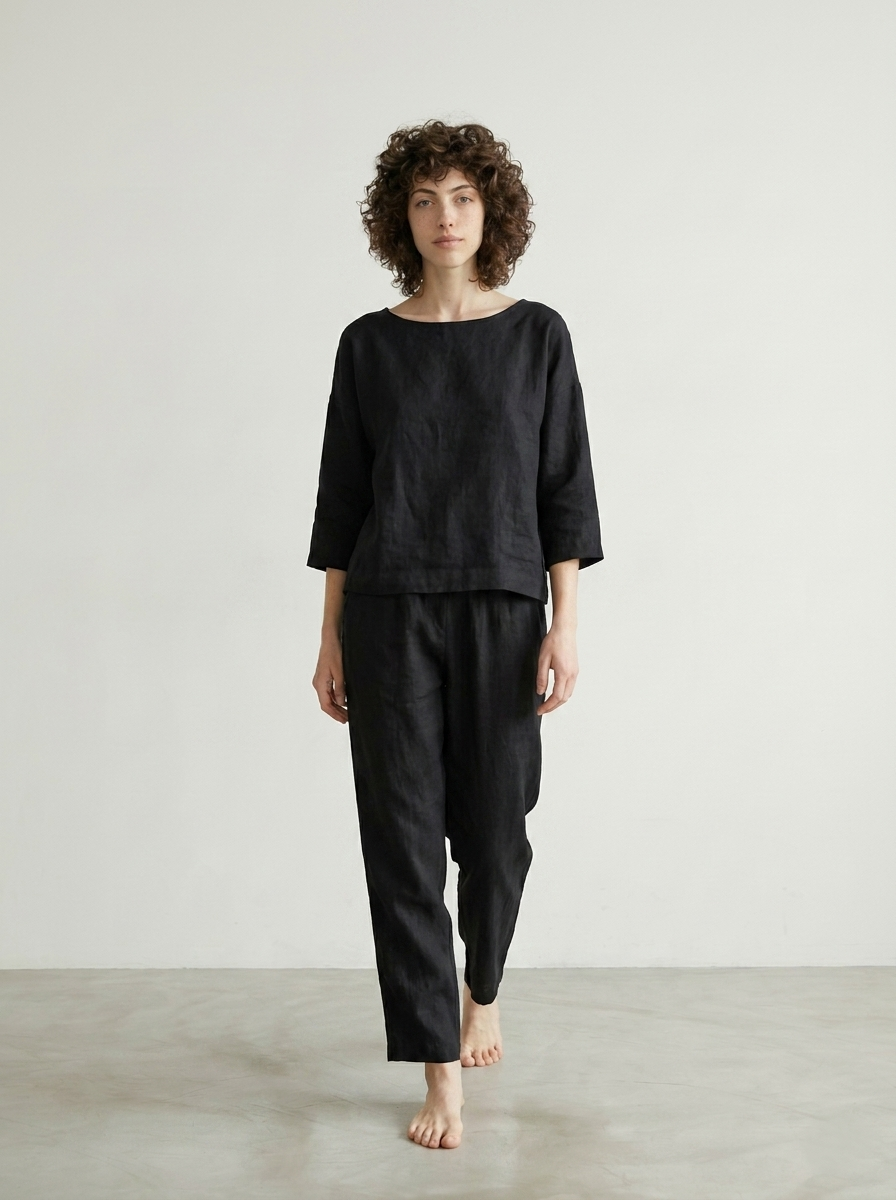 BOXY LINEN TOP