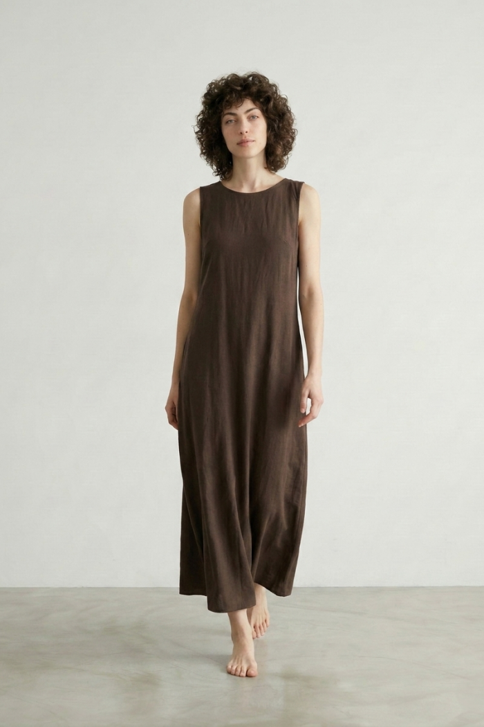 A-LINE VISCOSE DRESS