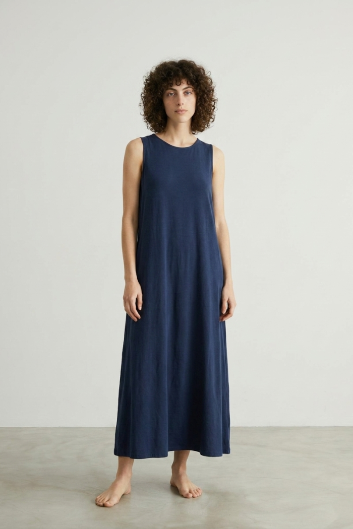 A-LINE VISCOSE DRESS