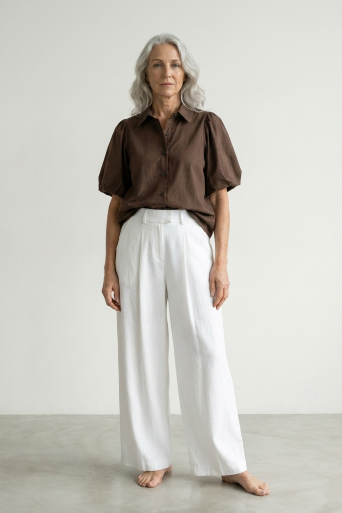 WIDE-LEG OFFICE TROUSERS